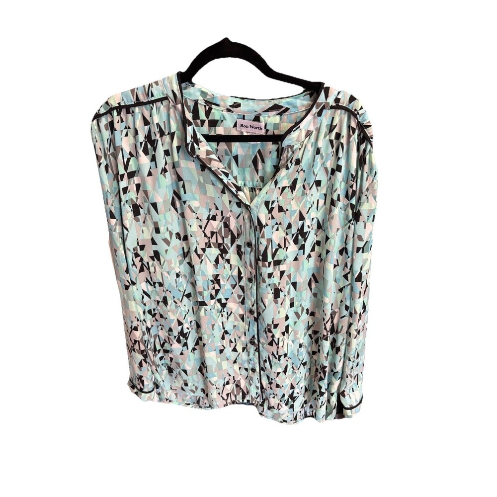 Bob Worth Women’s Long Sleeve Shirt Multicolor LP Size